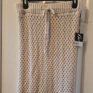 SIMPLY VERA VERAWANG BRAND WOMEN'S "OATMEAL" WOVEN LINED SKIRT SIZE XS